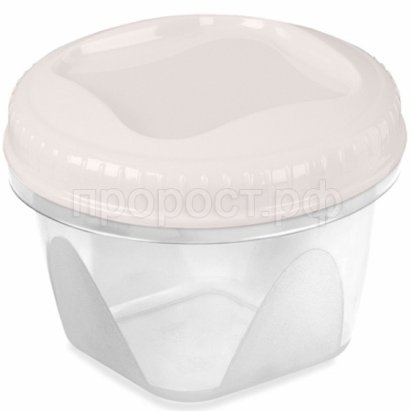 Банка д/хранения пищ. прод. Тондо 1,2л с завинчивающейся крышкой кремовый С287 /20шт/Мартика