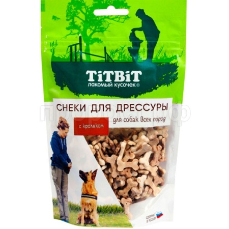 Лакомство С Снеки для дрессуры с кроликом д/всех пород 100гр/025680 ЧЗ