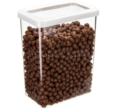 Емкость д/сыпуч. прод. 2,5л СТЕП белый М1298 /12шт/М-пласт 