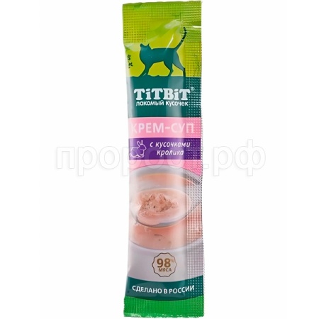 Лакомство К Крем-суп с кусочками кролика 10г х 2уп /315658 ЧЗ
