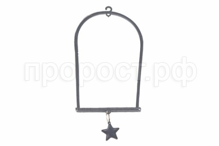 Игрушка д/птиц Качель блистер серый/5022/Дарэлл