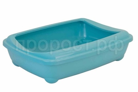 Туалет д/кошек ЭЛЬВА д/мейн-кунов глубокий 56*43*15см бирюза/2911/Дарэлл