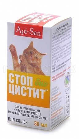 Урологический препарат Стоп-Цистит Био для кошек 30 мл