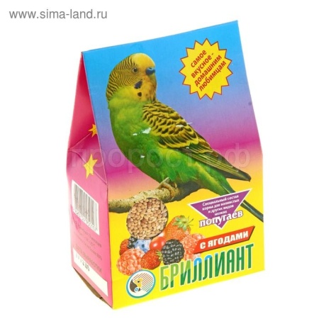 Бриллиант для попугаев Ягода 400гр