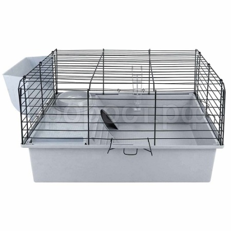 Клетка д/круп. грыз Дарэлл РОДЖЕР 60 №1 складная 58*40*34см св-серый/черный/41692/Дарэлл