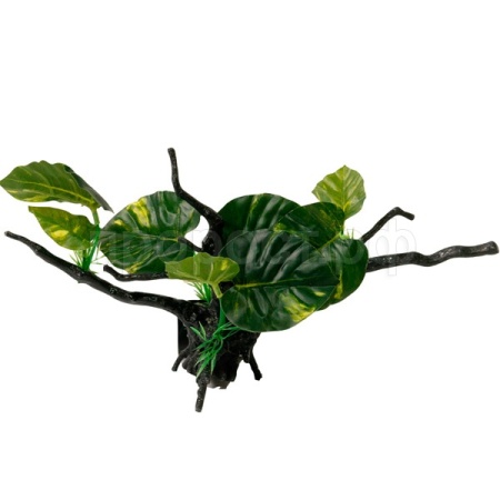 Грот Decor 212 Коряга с растением 34*10*18см