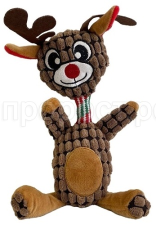 Игрушка с Олень плюшевый с пищалкой 21см/С7316/ЗР