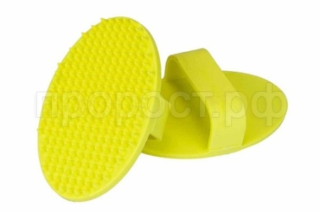 Щётка-чесалка массажная 9*13*h4см резиновая неоновая/0205/Дарэлл