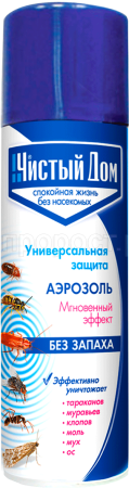 Аэрозоль Чистый Дом универсальный 150мл БЕЗ ЗАПАХА!