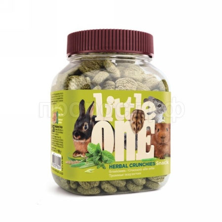 Лакомство для грызунов Травяные подушечки Литтл Ван 100гр 