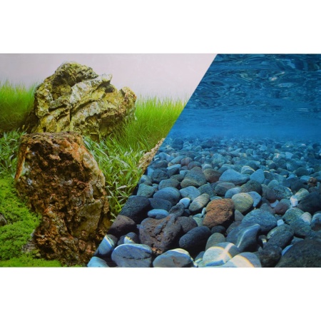 Фон для аквариума Горная река/Зеленое море 60см*15м BACKGROUND 057