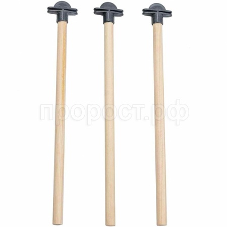 Игрушка д/птиц Палочка деревянная большая 3шт L26см*D1,2см/8933сер/Дарэлл