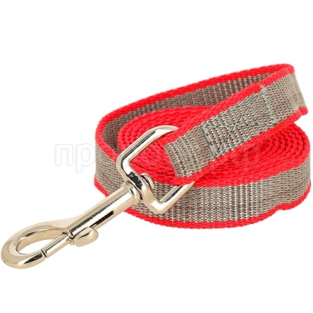 Поводок капрон усиленный 15 мм*3м красный/02215003-02/Каскад