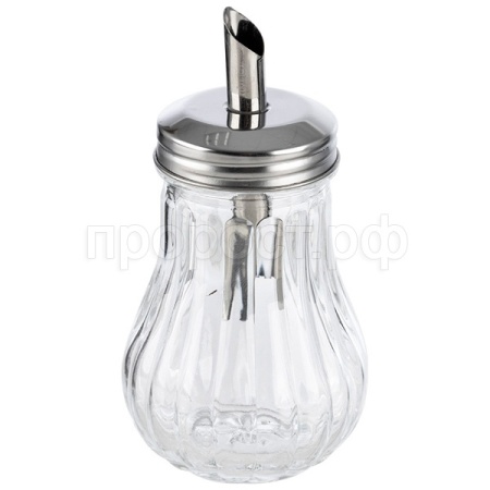 Сахарница DOLCE 200мл стекло с дозатором из нерж стали /48шт/103762/ Mallony