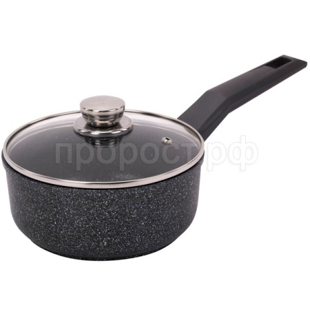 Ковш 1,6л Орион с антипр. покр. с крышкой срамор в инд. упак. 1616-04-10 /8шт/Гардарика 