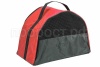Сумка переноска ЧИП Полукруглая №2 нейлон с сетчатым окном 42*21*28см/9047красная/Дарэлл