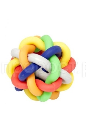 Игрушка с Мяч плетенка каучук 7см/FG09136/Фаворит