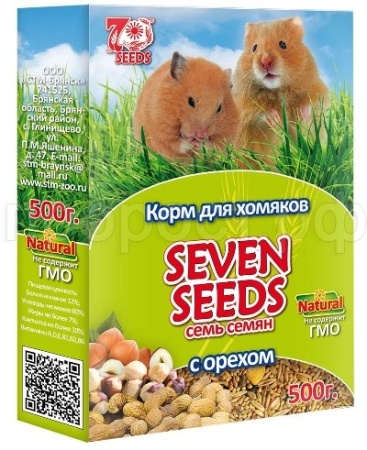 Корм для хомяков SEVEN SEEDS с орехами 500гр