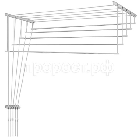 Сушилка д/белья потолочная Лиана-Люкс 2,4м (5линий) белый (в пленке) SPP-240 /5шт/Л