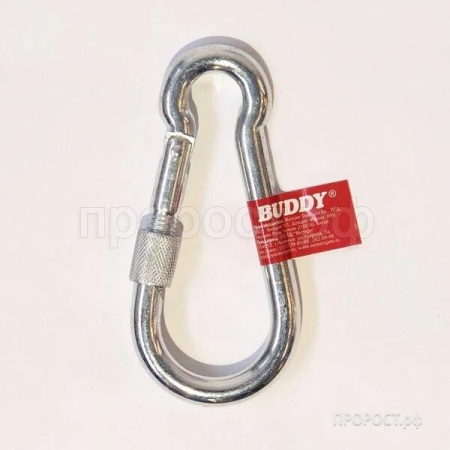 Карабин альпинистский с муфтой овальный 6*60мм