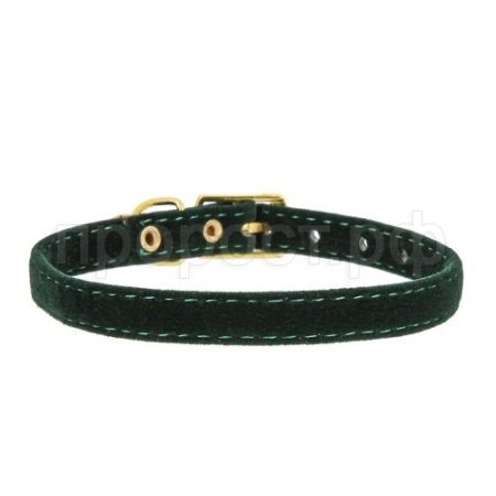 Ошейник флок 10мм длина 30см зелёный 04100002-05/Каскад