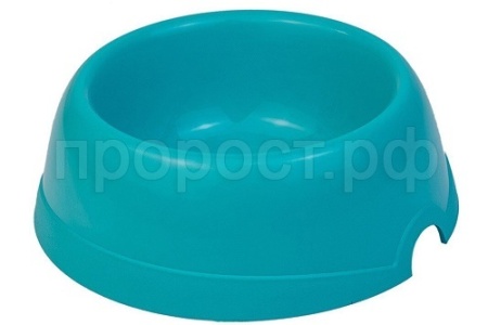 Миска одинарная пластик №4 750мл бирюза