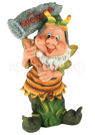 Фигура Гном-пчелка с сачком АФ