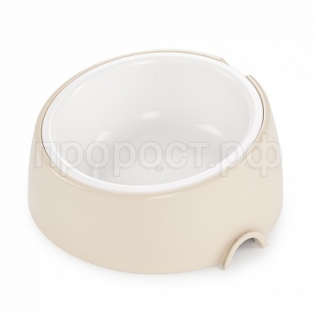 Миска-лего пластик ALTA 0,3л с наклоном бежевый/14шт/М8903