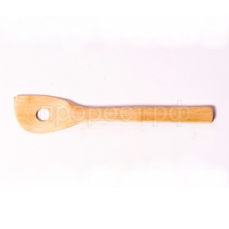 Лопатка кулинарная №5 30см бамбук с отверстиями КТ-ЛК-05/30шт/Катунь