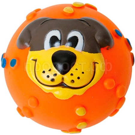 Игрушка с Мячик с мордочкой виниловый 7см/27754627/Каскад