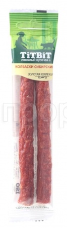Лакомство для кошек Колбаски Сибирские Золотая коллекция 20г