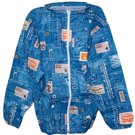 Пчелы Куртка бязь цветн Джинс на молнии р-р 56-58 ЧК