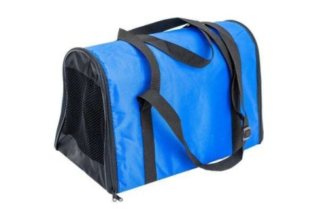 Сумка переноска ЧИП Конверт-Туннель №2 раскладная с карманом и ремнем 43*25*29/9027василек/Дарэлл