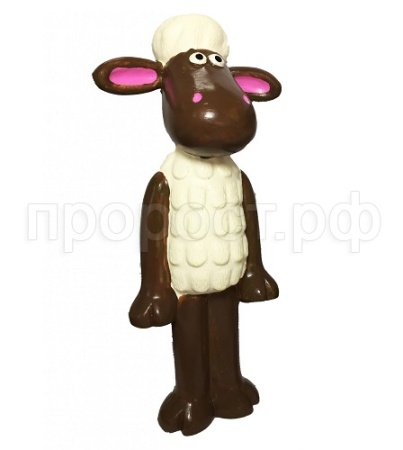 Игрушка с Овечка Шон с пищалкой из латекса 19см/ЛС152/Евро