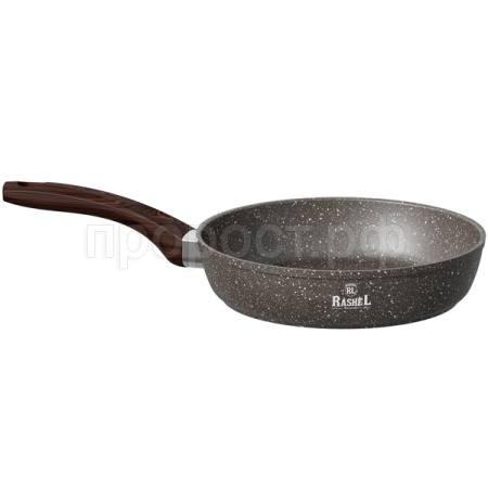 R-10626 Сковорода алюмин. литая D26 с антипр. покр. индук. дно коричневый гранит /6шт/Маруся