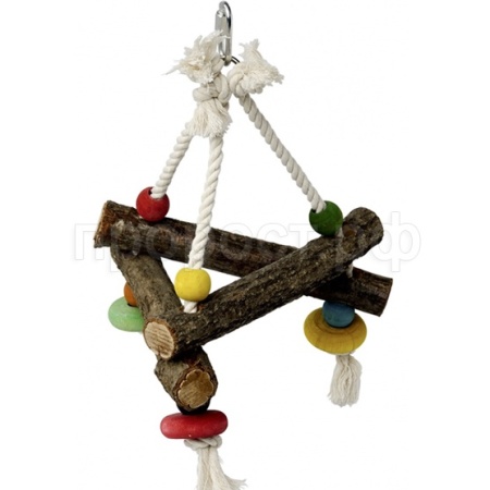 Игрушка для птиц Деревянный треугольник