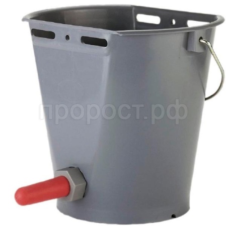 Инструмент Ведро д/телят 8л с соской с креплением/Китай