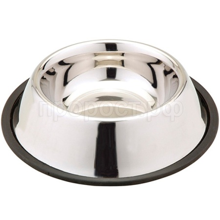 Миска метал нержавеющая сталь на резинке 0,90л/76800090/Каскад
