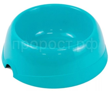 Миска одинарная пластик №5 1,2л бирюзовая/2305бирюз/Дарэлл
