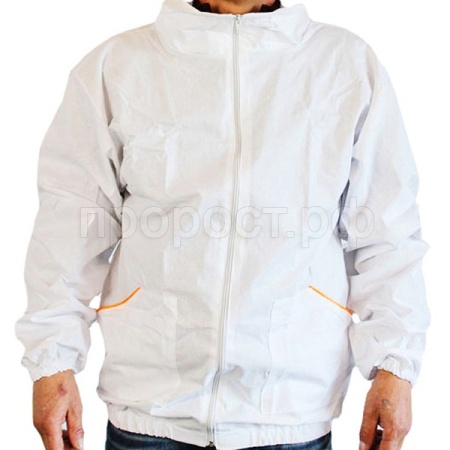 Пчелы Куртка бязь белая на молнии р-р 52-54/ЧК