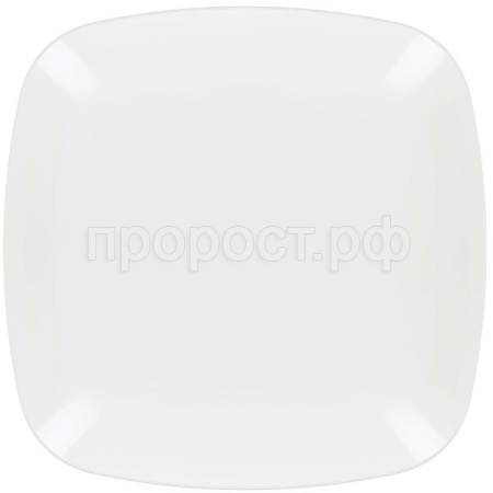 Тарелка Квадро плоская белый М8043 /25шт/ Альтерн
