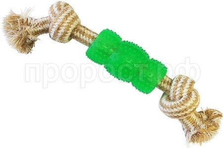 Игрушка для собак Грейфер 2 узла и игрушками 23см ГР027