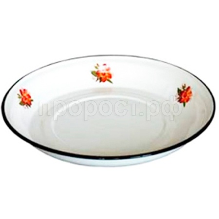 Блюдо 4,5л эмаль белый 43004-152/4