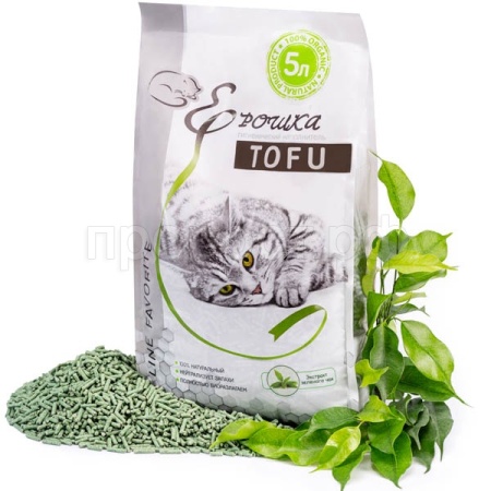 Наполнитель Ерошка Тофу Экстракт зеленый чай 5л/5шт