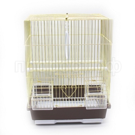 Клетка д/птиц Вестерн А105-G золото 30*23*39см /Вестерн