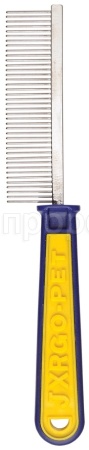 Расческа односторонняя с пластиковой ручкой Редкая