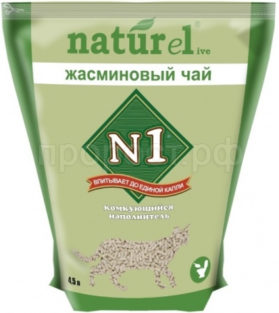 Наполнитель Барсик №1 Naturel Жасминовый чай комкующийся 4,5л