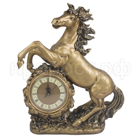 Часы Конь(золото) L39W17H51см 713084/SH012 