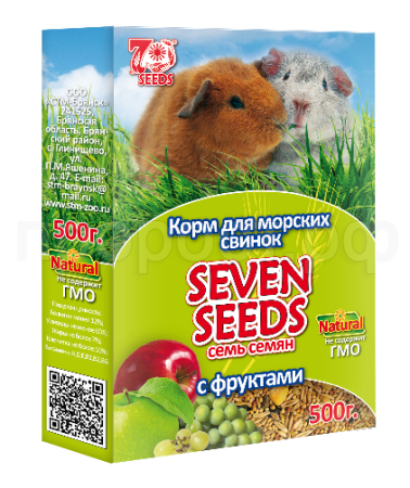 Корм для морских свинок SEVEN SEEDS с фруктами 500гр
