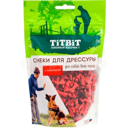 Лакомство С Снеки для дрессуры с телятиной д/всех пород 100гр/025710 ЧЗ